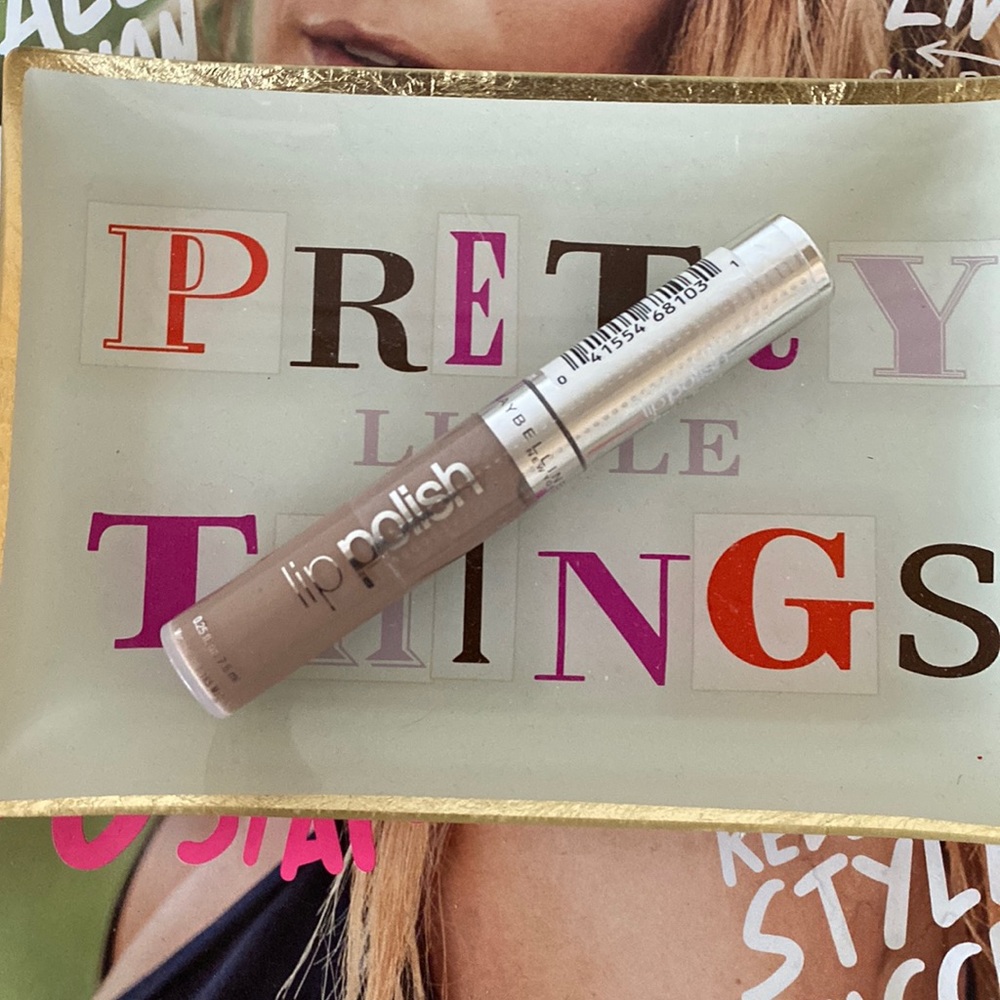 “Maybelline” lip polish in flesh light 01; new/sealed